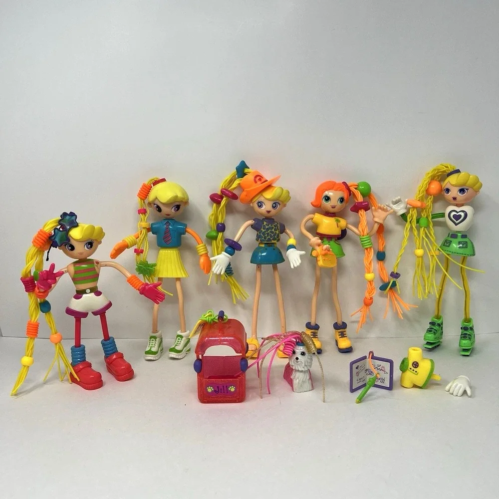 Betty Spaghetty Dolls Big Little Sis Jill Dog Carrier Beads Accesories Bundle